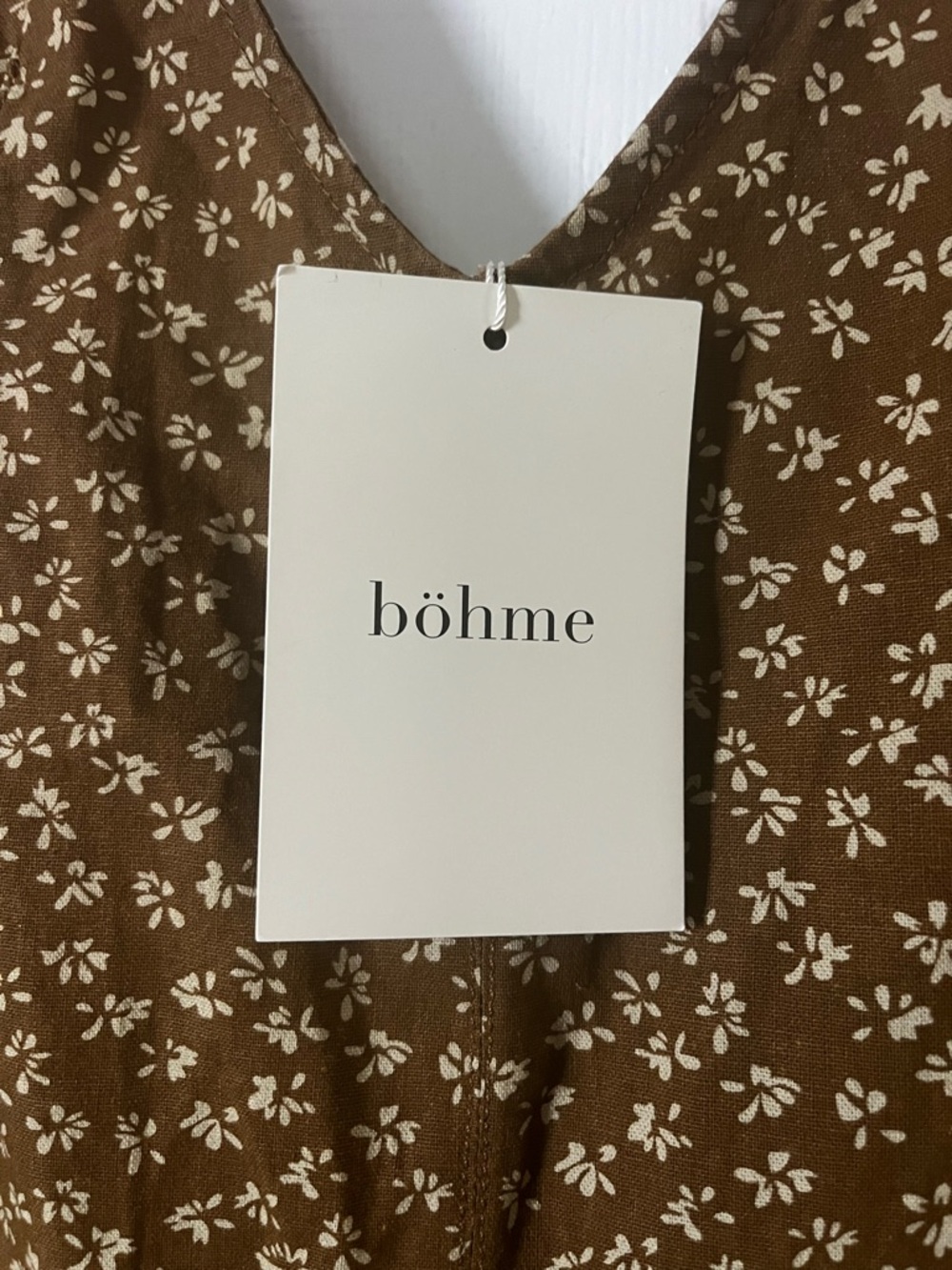 100% cotton Böhme Utility Jumpsuit with Wide adjustable Straps and pockets - Picture 4 of 11